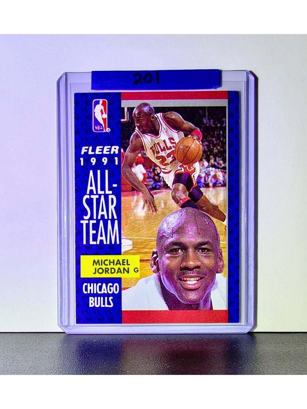 Michael Jordan 1991-92 Fleer All-Star Team #211 Basketball Card Chicago Bulls